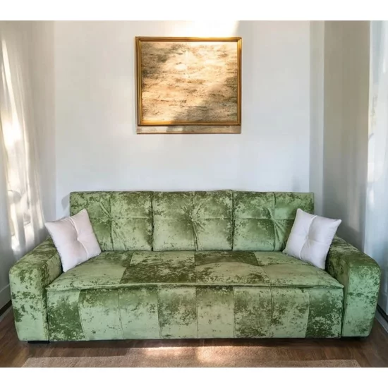 Canapea extensibilă Roma,gri - 242x116 cm, ladă depozitare, stofă rezistentă picture - 6