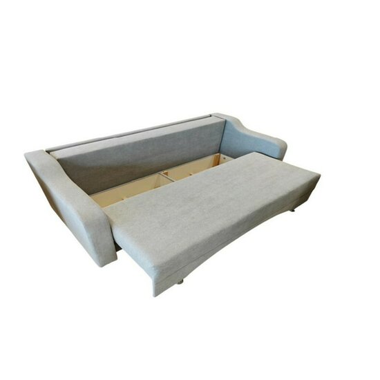 Canapea Royal, 3 locuri, extensibilă cu ladă de depozitare, structură lemn de fag + PAL, arcuri bonell, tapițerie catifea baby face 235x105x80 cm, Culoare personalizabilă picture - 3