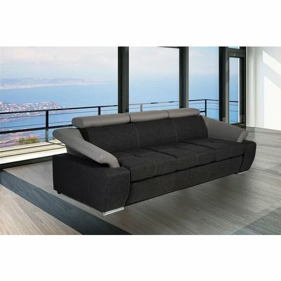Canapea extensibilă Toledo, cu tetiere reglabile și spațiu de dormit, 245x96x89 cm, culoare la alegere picture - 3