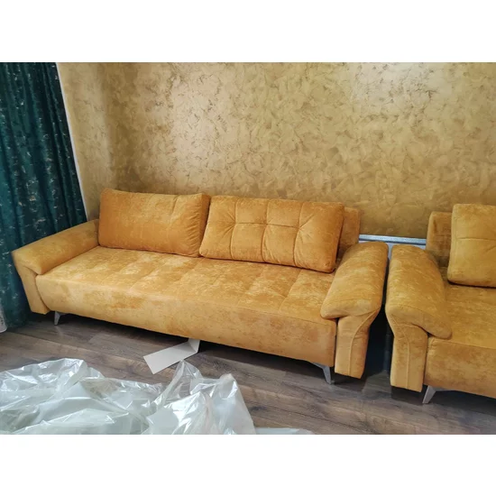 Canapea extensibilă Vivo,  culoare personalizabila - 245x100 cm, design modern cu tetiere opționale și ladă de depozitare, structură din fag masiv picture - 7