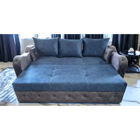 Canapea extensibilă Yasmina, gri - 228x100 cm, structură rezistentă, stofă de calitate picture - 3