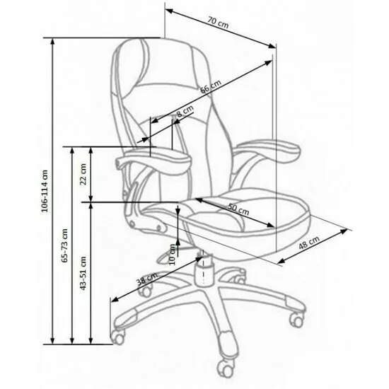 Scaun Carlos, maro deschis cu mecanism TILT picture - 3