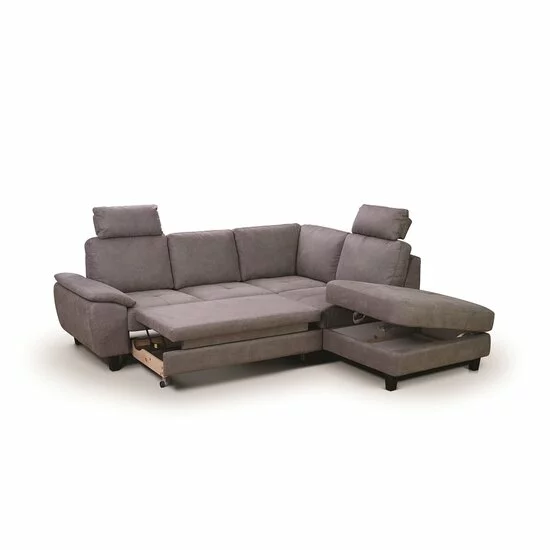 Colțar extensibil Amalfi, ladă depozitare, cadru lemn și poliuretan, 245x236 cm, diverse culori picture - 5