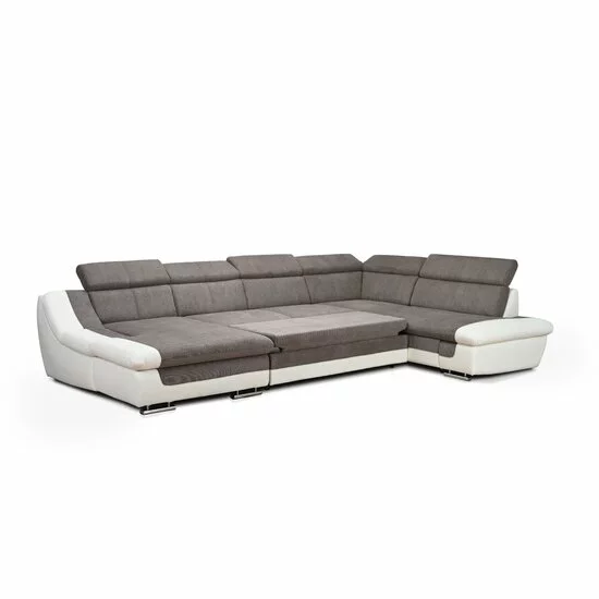 Colțar Helix U extensibil, culoare personalizabila - 381x250x177 cm, spațiu generos, tetiere și brațe rabatabile picture - 9