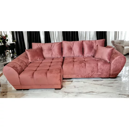 Colțar Palermo Tip 1 extensibil, ladă depozitare, stofă rezistentă, 300x150 cm, Gri picture - 4