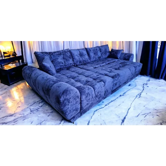 Colțar Palermo Tip 2 extensibil, ladă depozitare, stofă rezistentă, 362x150 cm, Gri picture - 3