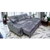 Colțar Roma Tip 1 extensibil, gri - 257x166 cm, ladă depozitare, stofă premium picture - 2