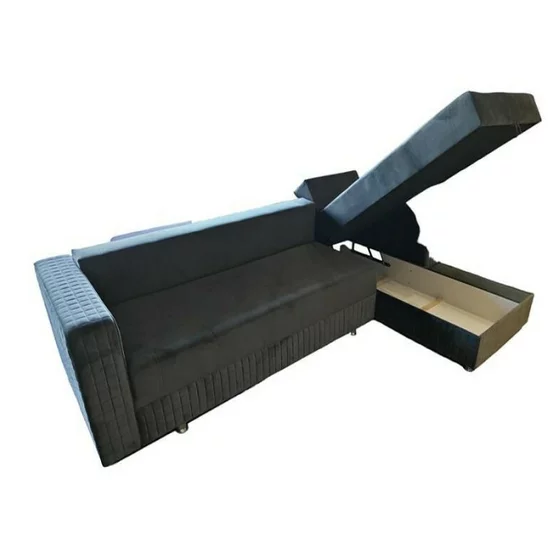 Colțar Royal, 3 locuri, extensibil cu ladă de depozitare, stofa matlasată Lux, arcuri bonell, suprafață dormit 160x220 cm, 305x195x85 cm, Culoare personalizată picture - 3