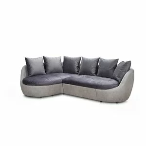 Colțar Sunset extensibil, șezut confortabil, ladă depozitare, 279x191x95 cm, gri