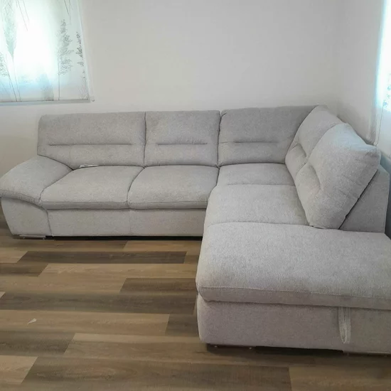 Colțar Verona, extensibil cu ladă depozitare, tetiere reglabile, ramă din lemn și arc sinusoidal, 268x216 cm, culoare personalizată picture - 8