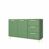 Comodă Bali 2, 2 uși și 3 sertare, design modern, PAL melaminat, 140x41x86 cm, verde picture - 1