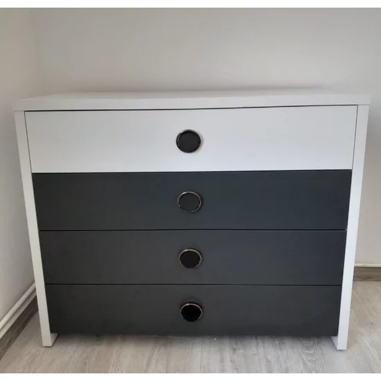 Comodă Cristal - grafit - 110x50x90, cu sertare, din PAL melaminat picture - 2