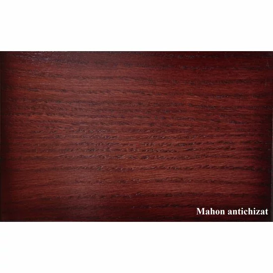 Comodă R9 cu 2 uși și 3 sertare, din PAL melaminat, finisaj elegant, 133x46x76 cm, Nuc antichizat picture - 8