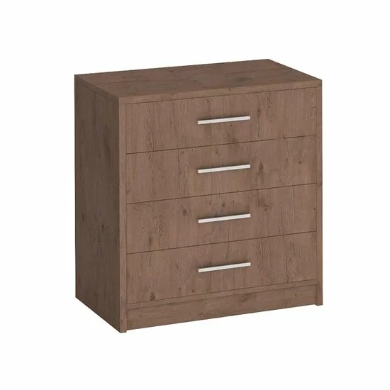 Comodă Genewa 1, design rustic Dab Canyon, PAL melaminat, 80x45x83 cm, stejar picture - 6