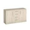 Comoda Genewa 2 140x45x83 cm stejar picture - 5