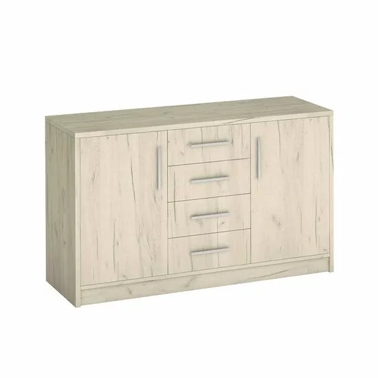 Comodă Genewa 2, design clasic Dab Canyon, PAL melaminat, 140x45x83 cm, stejar picture - 5