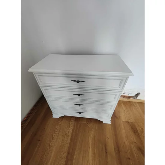 Comodă Idento KOM4S, 4 sertare, MDF și PAL laminat, 94.5x44.5x90 cm, alb alpin picture - 3