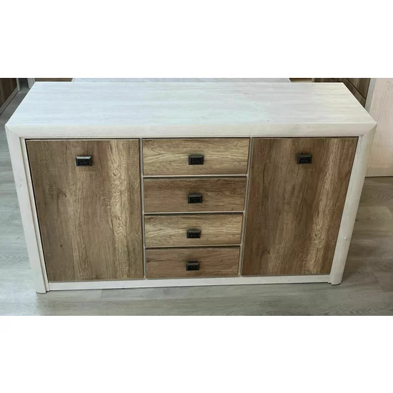 Comodă Koen II KOM2S4S, design modern, spațiu depozitare generos, structură MDF + PAL, 159x40x93,5 cm, Pin Arizona/Stejar Nava picture - 4