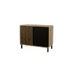 Comoda London 2D 100x45x85cm negru picture - 1