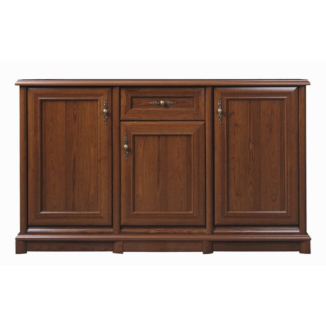 Comodă Sonata 3D/1S, stil clasic, spațiu depozitare mare, cadru MDF + PAL laminat, design elegant, 153x45x90.5 cm