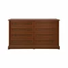 Comodă Sonata 8S, stil clasic, 8 sertare spațioase, structură PAL laminat + MDF, finisaj elegant, 153x45x90.5 cm, Castan picture - 2