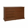 Comodă Sonata 8S, stil clasic, 8 sertare spațioase, structură PAL laminat + MDF, finisaj elegant, 153x45x90.5 cm, Castan picture - 5