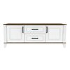 Comoda TV Skandi 160x53x61 cm Alb / Stejar Burbon picture - 1