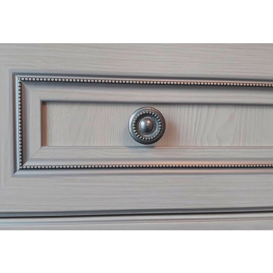 Comodă White 4D2S, 4 uși și 2 sertare spațioase, glisiere telescopice, PAL melaminat, 178.5x45x93.5 cm, Frasin Alb/Pin Argintiu picture - 3