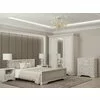 Comodă White 4S, 4 sertare, MDF frezat și PAL melaminat, 93x45x94 cm, frasin alb și pin argintiu picture - 4