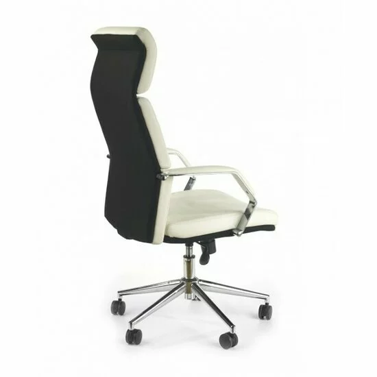 Scaun Costa birou cu mecanism TILT, piele ecologică, 60x63x117-124 cm, alb-negru picture - 4