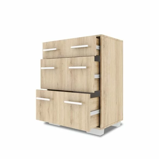 Cuier hol, Cu Spații Depozitare Și Oglindă, PAL, Design Modern, Alb picture - 8