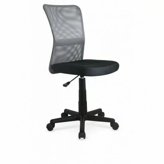 Scaun Dingo, design modern cu spătar curbat, structură metalică, 41x56x86 cm, gri/negru picture - 3