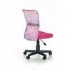 Scaun Dingo, cu decorațiuni elegante și tapițerie moale, structură metalică, 41x56x86 cm, roz cu decorațiuni picture - 4