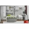 Dormitor Amigo, Modular Cu Pat Tapițat Și Dulap, PAL Melaminat, Gri picture - 2