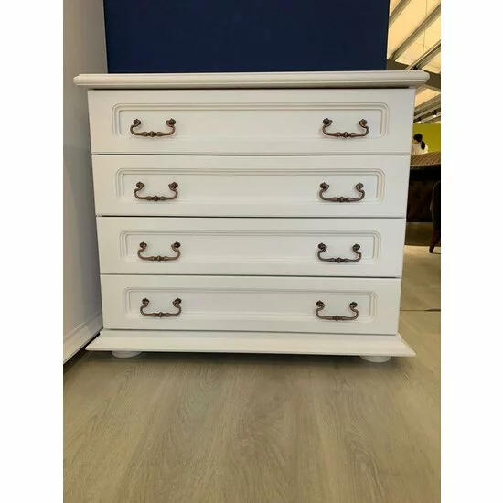 Dormitor Elena, Set Mobilier Clasic, PAL și MDF, 160x200 cm, Alb picture - 6