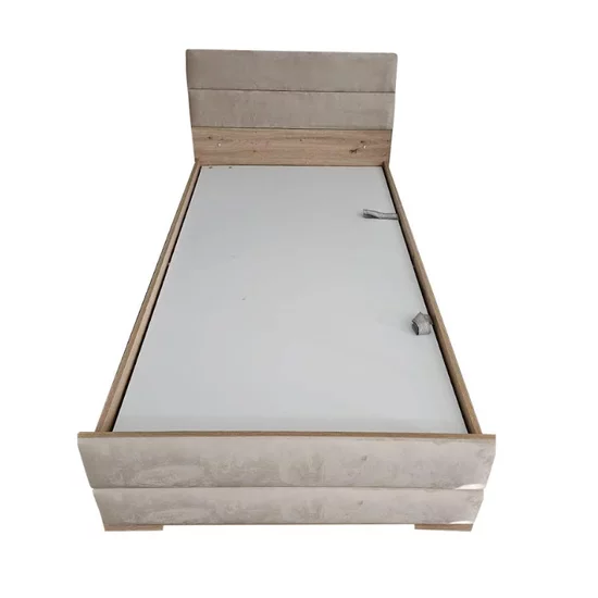 Dormitor Kosmo Artisan-Crem, set modular complet, pat tapițat, dulapuri personalizabile, PAL melaminat, Crem picture - 5