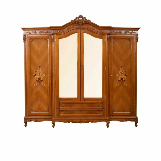 Set dormitor Paris, design clasic + finisaje premium, lemn masiv fag + MDF furniruit, dimensiuni variabile, nuc picture - 2