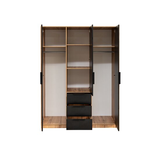 Dulap Bali D3 LUX 200/147/58 Negru picture - 3