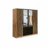 Dulap Bali D4 Lux, oglindă, bară haine, 4 sertare, PAL laminat, 196x58x200 cm, wotan/cazarny picture - 2