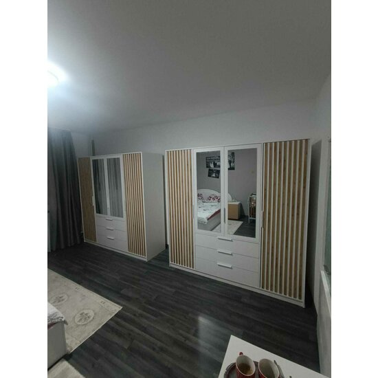 Dulap Bali D4 Lux 196x58x200 cm Alb picture - 6