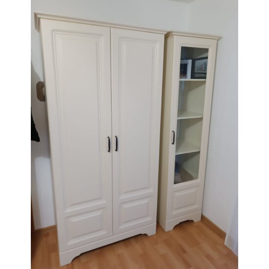 Dulap Boston 2D 100x52x205 cm Crem picture - 2