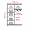 Dulap Effect 2-15 215/150/59 cm picture - 2