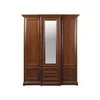 Dulap Sonata 3D/2S, stil clasic, 3 uși + 2 sertare, structură PAL laminat + MDF, spațiu depozitare generos, 178x66x225 cm picture - 1