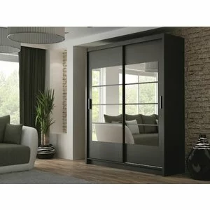 Dulap Toronto dulap cu usi culisante din pal melaminat cu feronerie de calitate și compartimentare practică, 180x61x215 cm