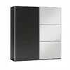 Dulap Vigo cu design compact și uși glisante, pal melaminat, 122x65x215 cm, grafit picture - 4