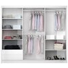 Dulap Vigo 250x65x215 cm Alb picture - 2