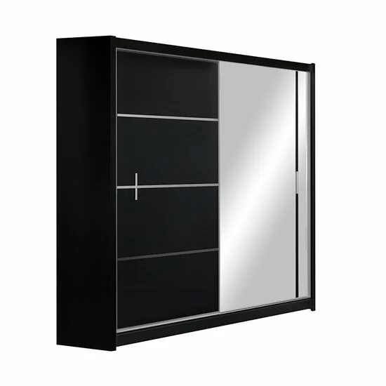 Dulap Vista cu feronerie Hafele și ghidaje aluminiu, pal melaminat, 180x61x215 cm, alb picture - 3