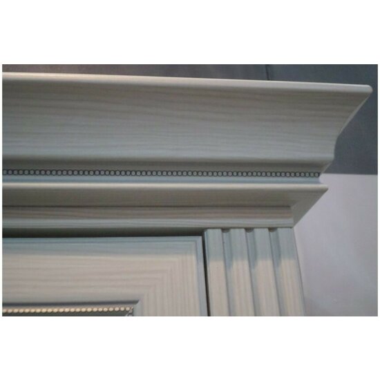 Dulap White 4 Usi 4D(2S) 226x63.5x221 cm Frasin alb/ Pin Argintiu picture - 3