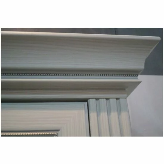 Dulap White 4D(2S), 4 uși, 2 sertare, MDF frezat și PAL melaminat, 226x63.5x221 cm, frasin alb și pin argintiu picture - 3