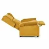 Fotoliu Agustin 2 culisant, tapițat catifea premium, funcție recliner, 75x92(160)x107 cm, galben picture - 2